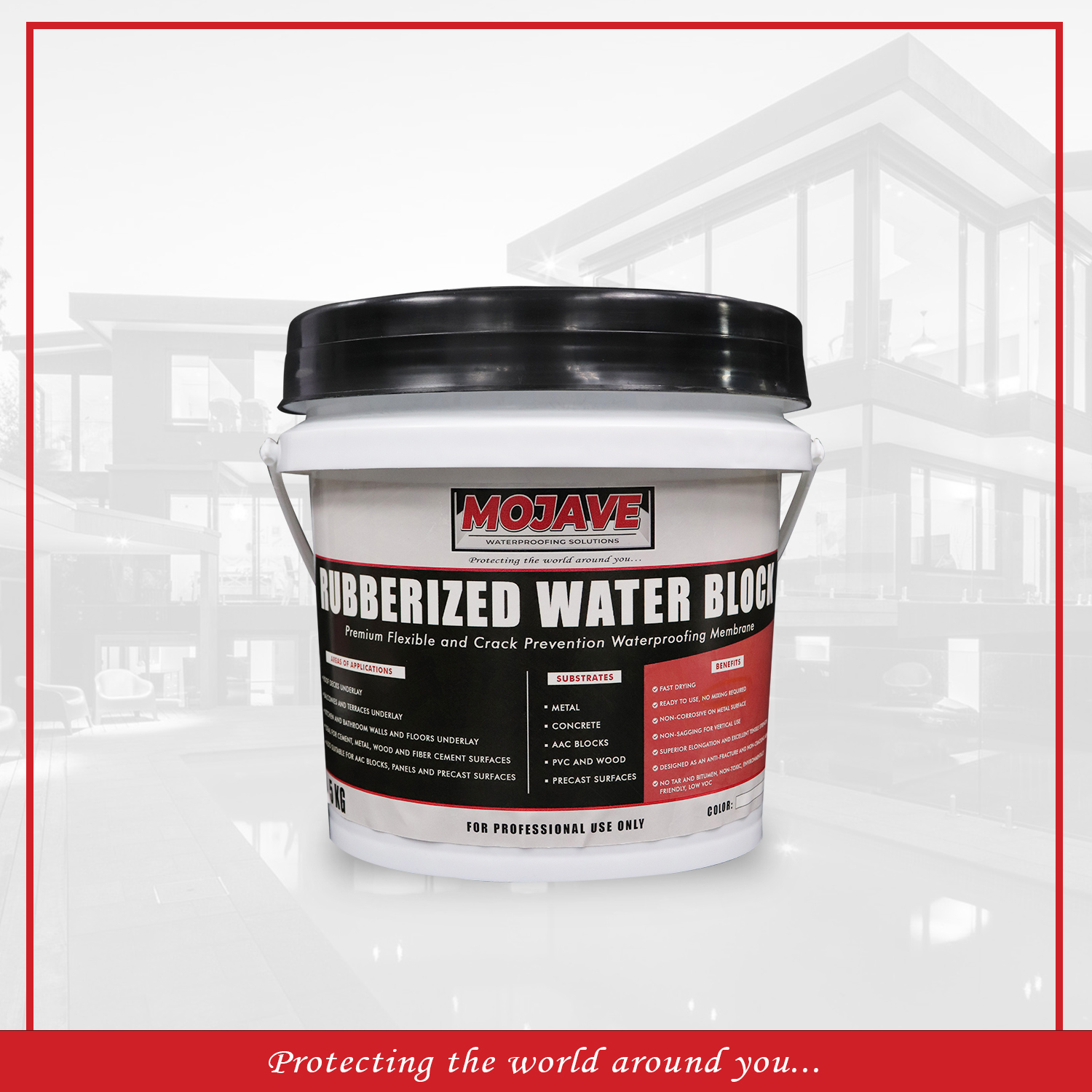 RUBBERIZED WATER BLOCK (RED)  5 KILO